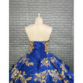 Extravagant Ruffles Satin Nigerian Evening Dress with Embroidery